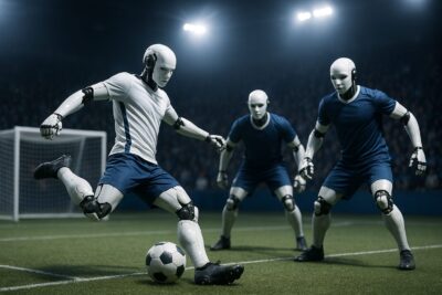 robot calciatori