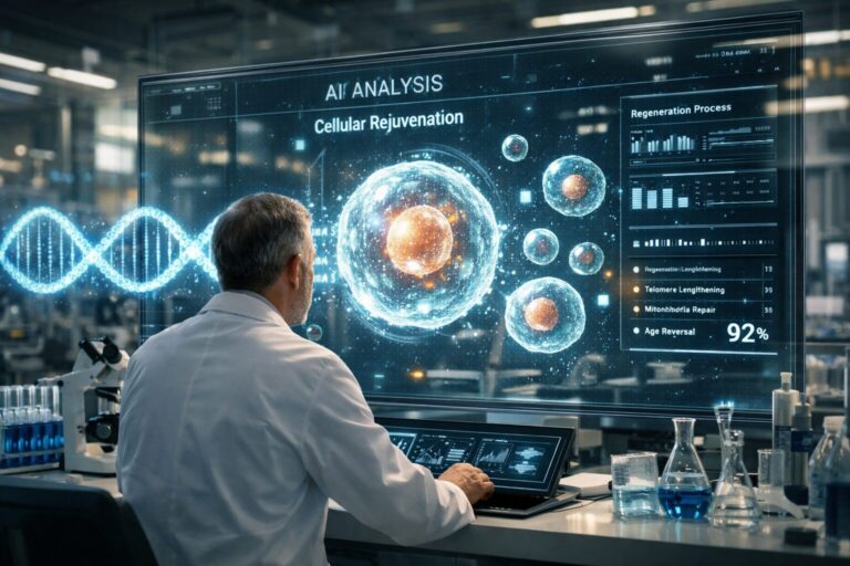 algoritmo dell’immortalità intelligenza artificiale che analizza cellule umane